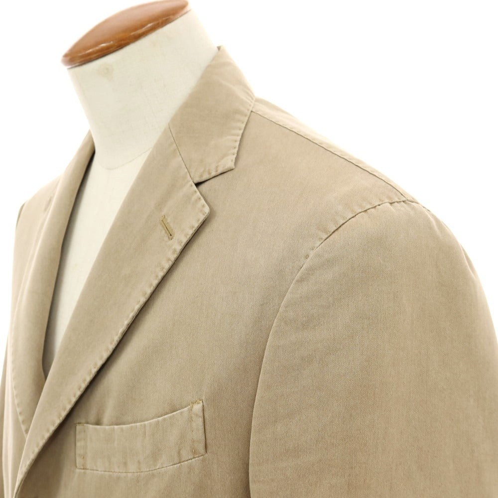 【中古】ボリオリ BOGLIOLI コットンポリエステル 3つボタンスーツ ベージュ【サイズ48】【 状態ランクC 】【 メンズ 】