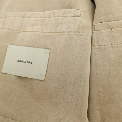 【中古】ボリオリ BOGLIOLI コットンポリエステル 3つボタンスーツ ベージュ【サイズ48】【 状態ランクC 】【 メンズ 】