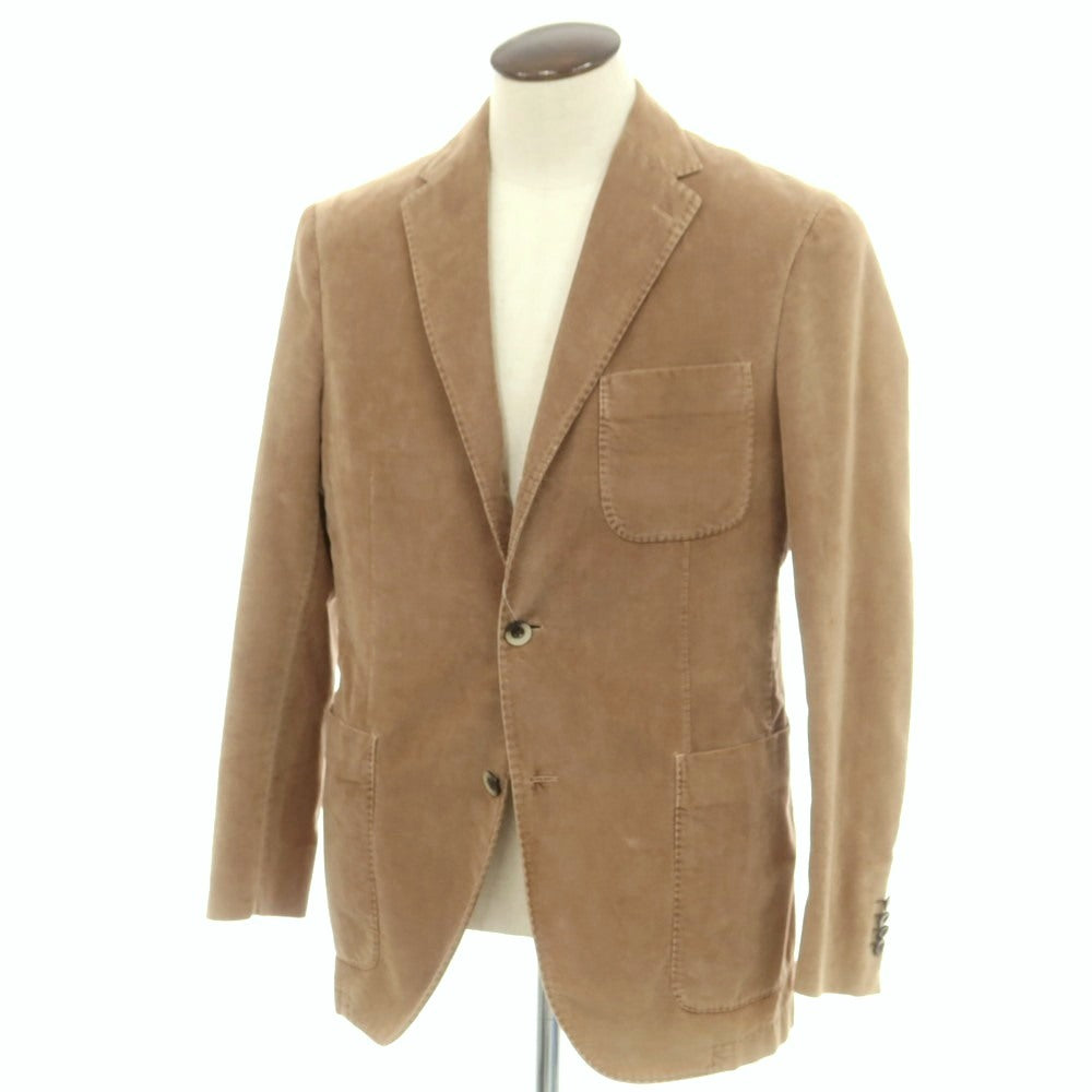 【中古】ボリオリ BOGLIOLI COAT 細畝コーデュロイ 3B カジュアルジャケット ベージュ【 50 】【 状態ランクC 】【 メンズ 】