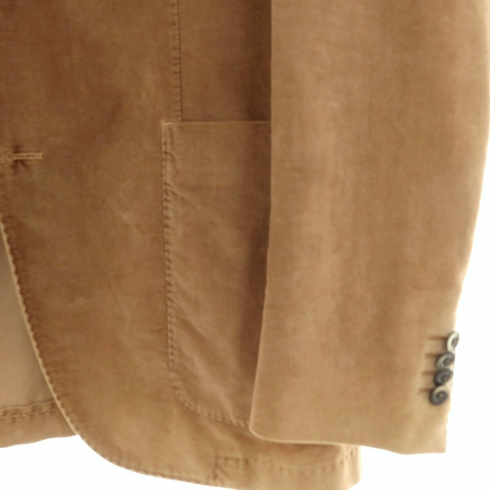 【中古】ボリオリ BOGLIOLI COAT 細畝コーデュロイ 3B カジュアルジャケット ベージュ【 50 】【 状態ランクC 】【 メンズ 】