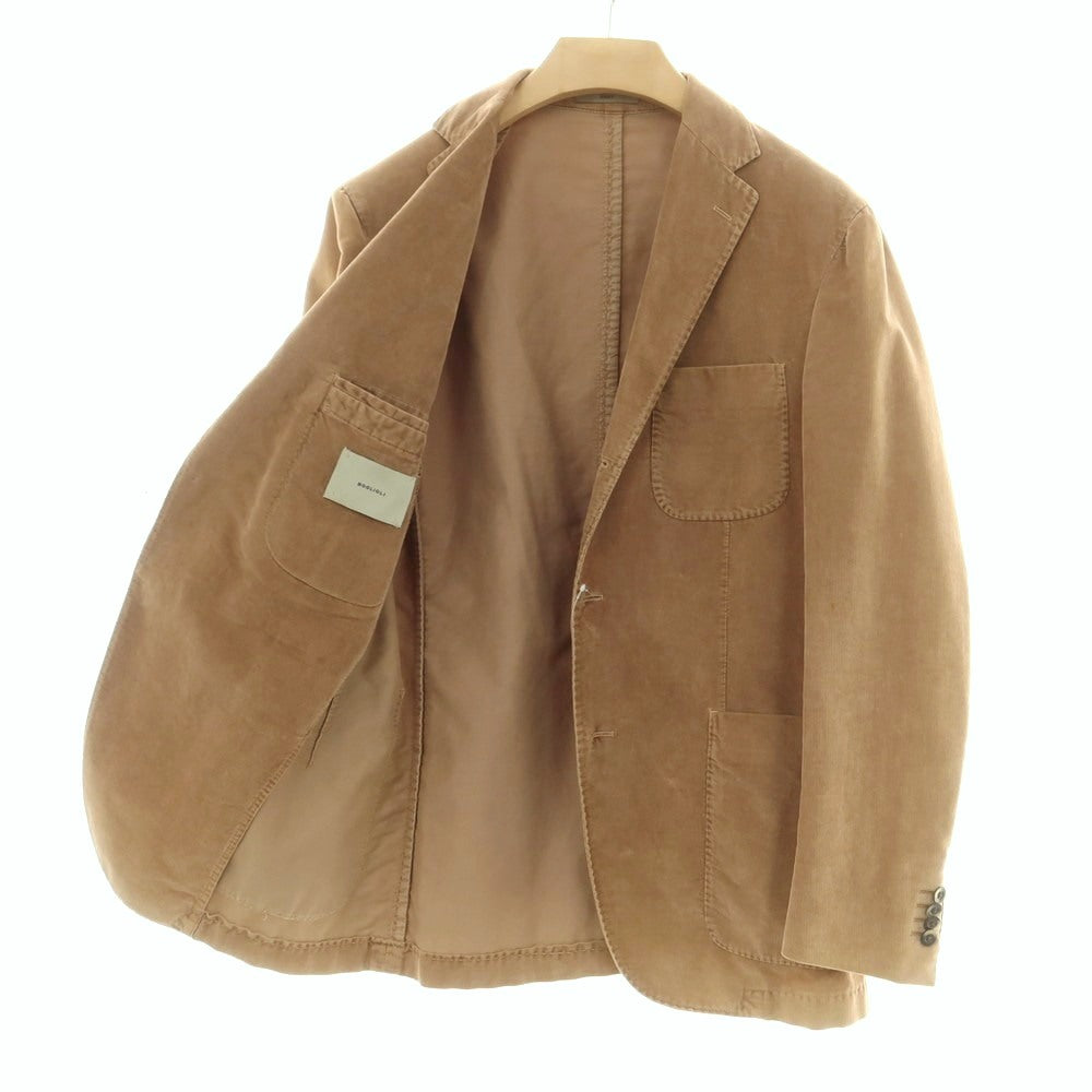 【中古】ボリオリ BOGLIOLI COAT 細畝コーデュロイ 3B カジュアルジャケット ベージュ【 50 】【 状態ランクC 】【 メンズ 】