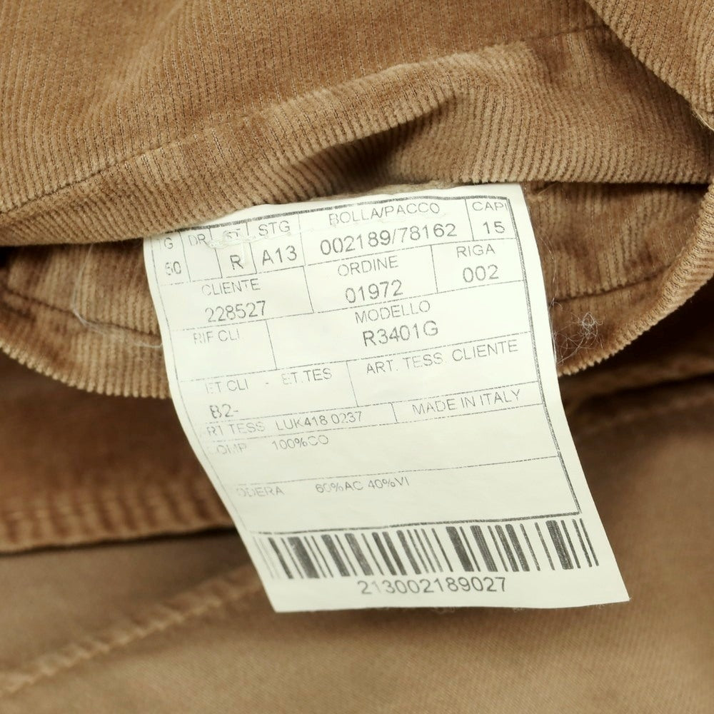 【中古】ボリオリ BOGLIOLI COAT 細畝コーデュロイ 3B カジュアルジャケット ベージュ【 50 】【 状態ランクC 】【 メンズ 】