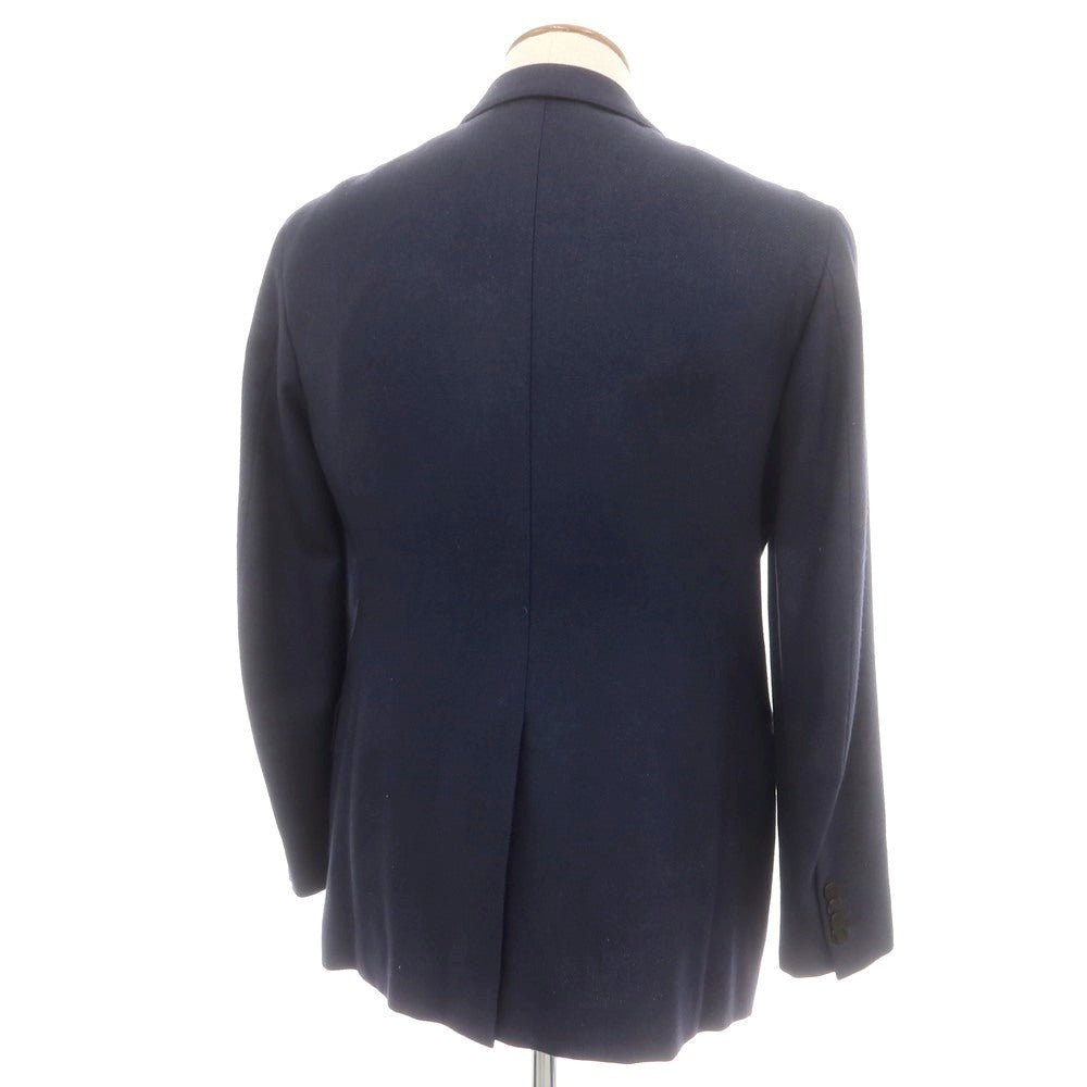 【中古】イザイア ISAIA UNITED ARROWS別注 ウールカシミヤ 3B テーラードジャケット ネイビー【 48 8R 】【 状態ランクC 】【 メンズ 】