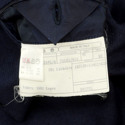 【中古】イザイア ISAIA UNITED ARROWS別注 ウールカシミヤ 3B テーラードジャケット ネイビー【 48 8R 】【 状態ランクC 】【 メンズ 】