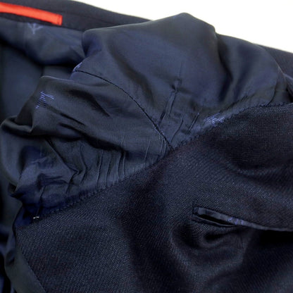 【中古】イザイア ISAIA UNITED ARROWS別注 ウールカシミヤ 3B テーラードジャケット ネイビー【 48 8R 】【 状態ランクC 】【 メンズ 】