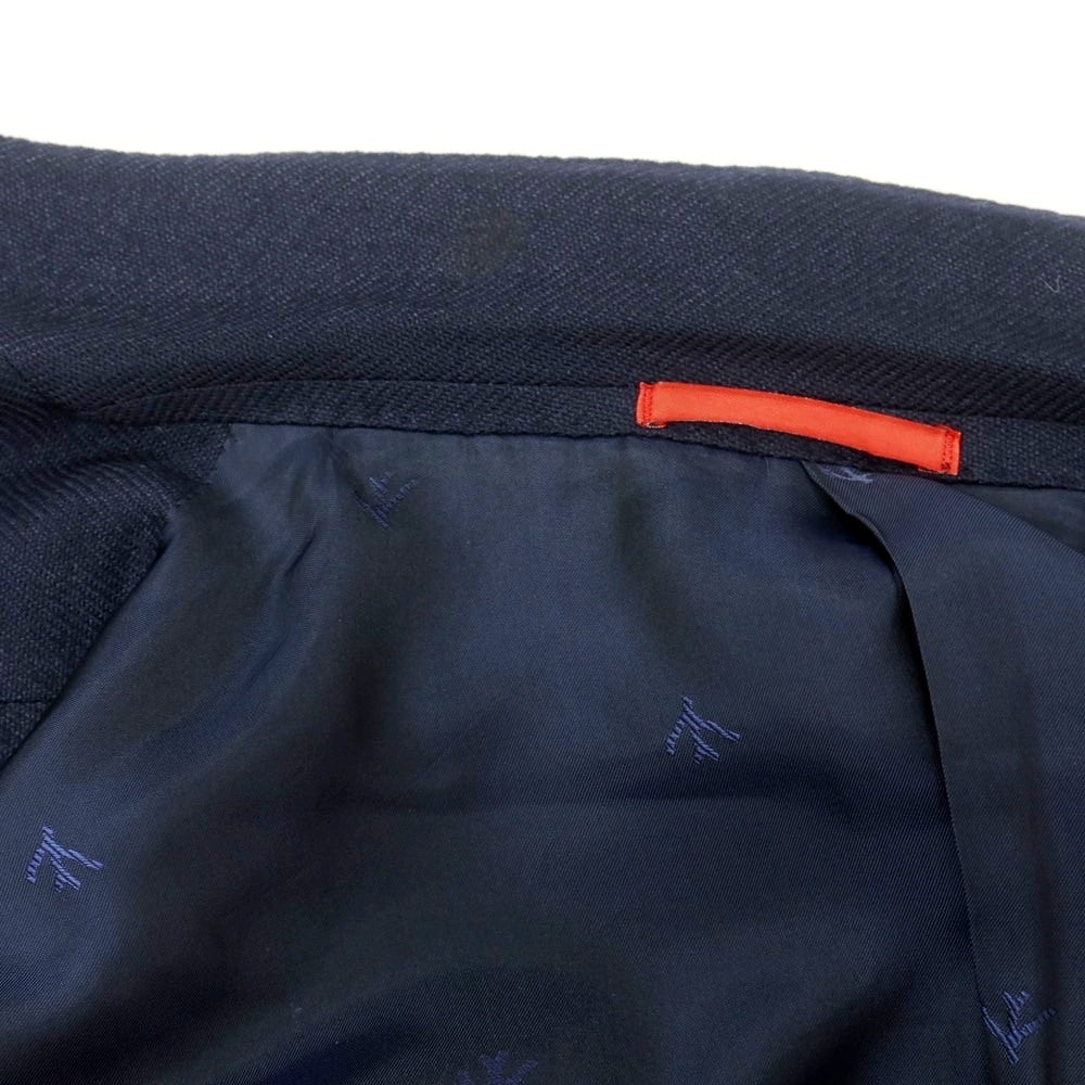 【中古】イザイア ISAIA UNITED ARROWS別注 ウールカシミヤ 3B テーラードジャケット ネイビー【 48 8R 】【 状態ランクC 】【 メンズ 】