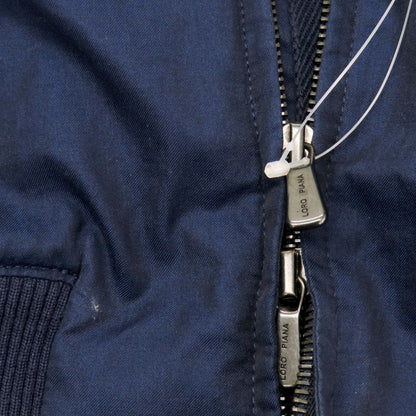 【中古】ロロピアーナ Loro Piana コットン スタンドカラー ダブルジップ スイングトップ ライトネイビー【 S 】【 状態ランクC 】【 メンズ 】
