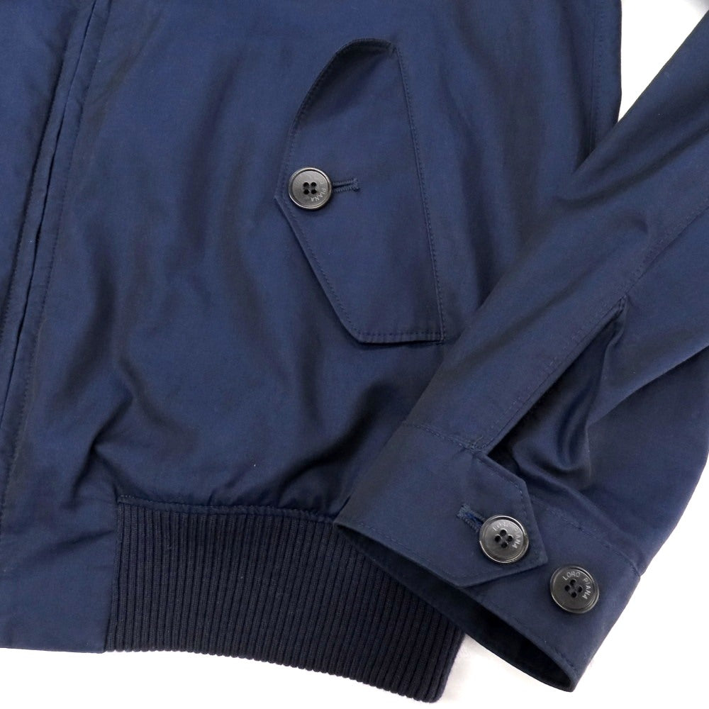 【中古】ロロピアーナ Loro Piana コットン スタンドカラー ダブルジップ スイングトップ ライトネイビー【 S 】【 状態ランクC 】【 メンズ 】
