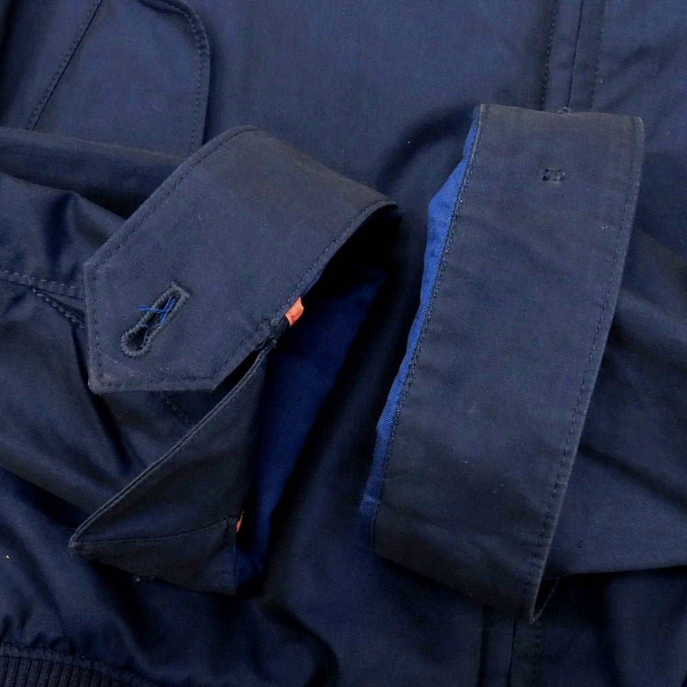 【中古】ロロピアーナ Loro Piana コットン スタンドカラー ダブルジップ スイングトップ ライトネイビー【 S 】【 状態ランクC 】【 メンズ 】