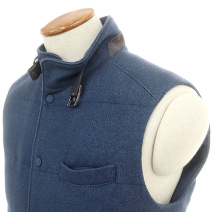 【中古】ロロピアーナ Loro Piana シルクカシミヤ ダウンベスト ネイビー【 M 】【 状態ランクC 】【 メンズ 】