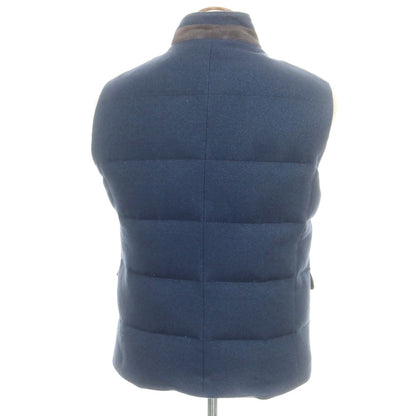 【中古】ロロピアーナ Loro Piana シルクカシミヤ ダウンベスト ネイビー【 M 】【 状態ランクC 】【 メンズ 】
