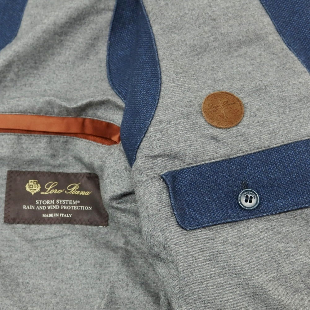 【中古】ロロピアーナ Loro Piana シルクカシミヤ ダウンベスト ネイビー【 M 】【 状態ランクC 】【 メンズ 】