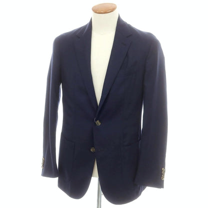 【中古】ロロピアーナ Loro Piana カシミヤ 3B テーラードジャケット ネイビー【 48 】【 状態ランクC 】【 メンズ 】