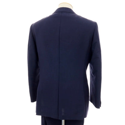 【中古】リングヂャケット RING JACKET モヘヤウール ストライプ 3つボタンスーツ ネイビーxパープル【サイズ44】【 状態ランクB 】【 メンズ 】