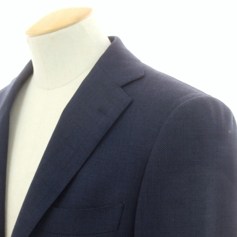 【中古】リングヂャケット RING JACKET custom made SUPER120’S ウール 3つボタンスーツ ネイビー【 表記なし（S位） 】【 状態ランクB 】【 メンズ 】