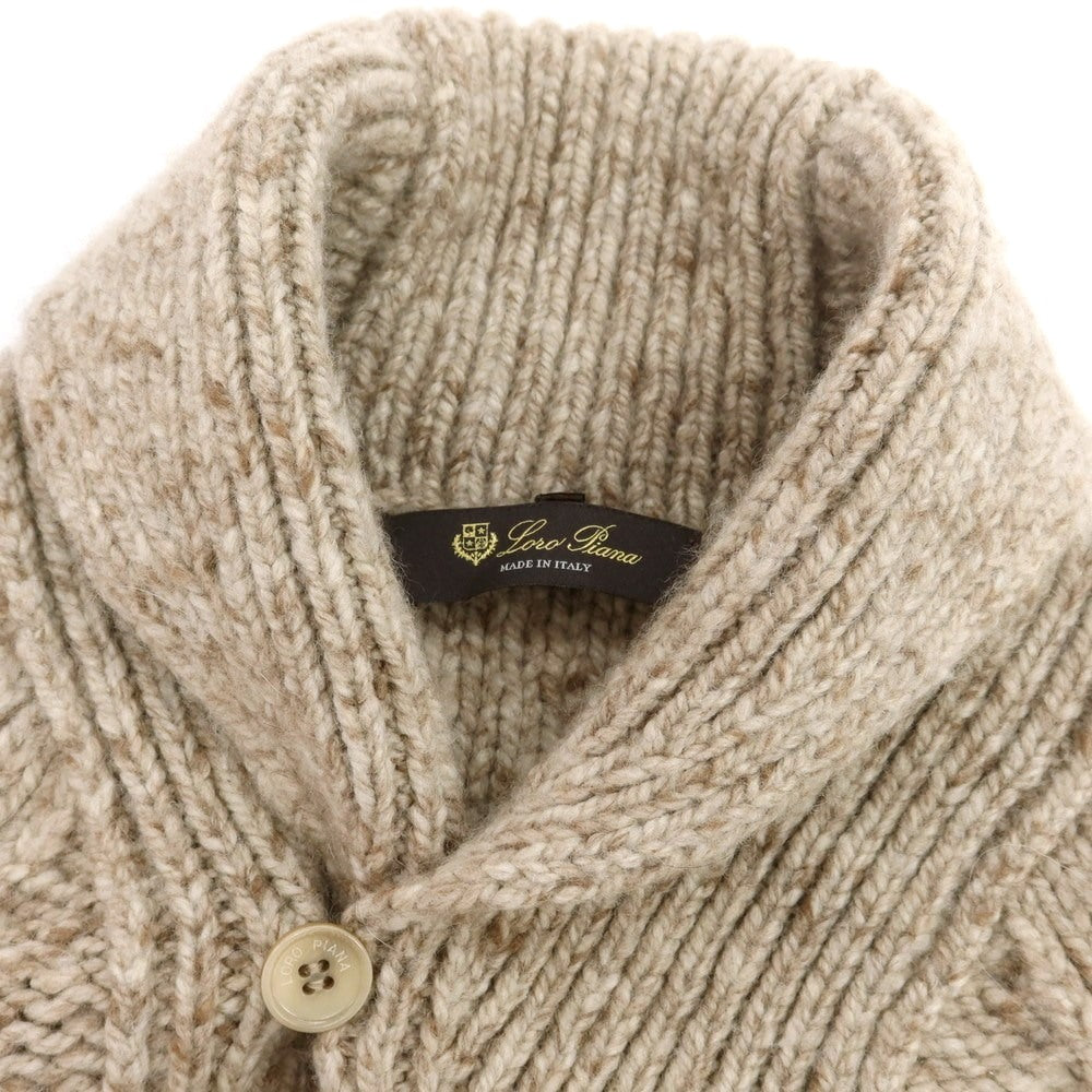 【中古】ロロピアーナ Loro Piana カシミヤ ショールカラー カーディガン ブラウン【 46 】【 状態ランクC 】【 メンズ 】