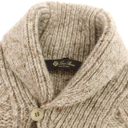 【中古】ロロピアーナ Loro Piana カシミヤ ショールカラー カーディガン ブラウン【 46 】【 状態ランクC 】【 メンズ 】