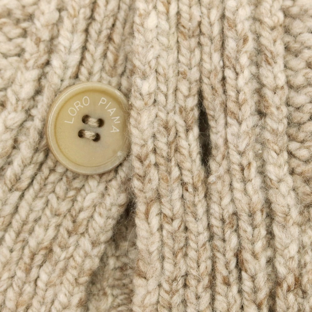 【中古】ロロピアーナ Loro Piana カシミヤ ショールカラー カーディガン ブラウン【 46 】【 状態ランクC 】【 メンズ 】