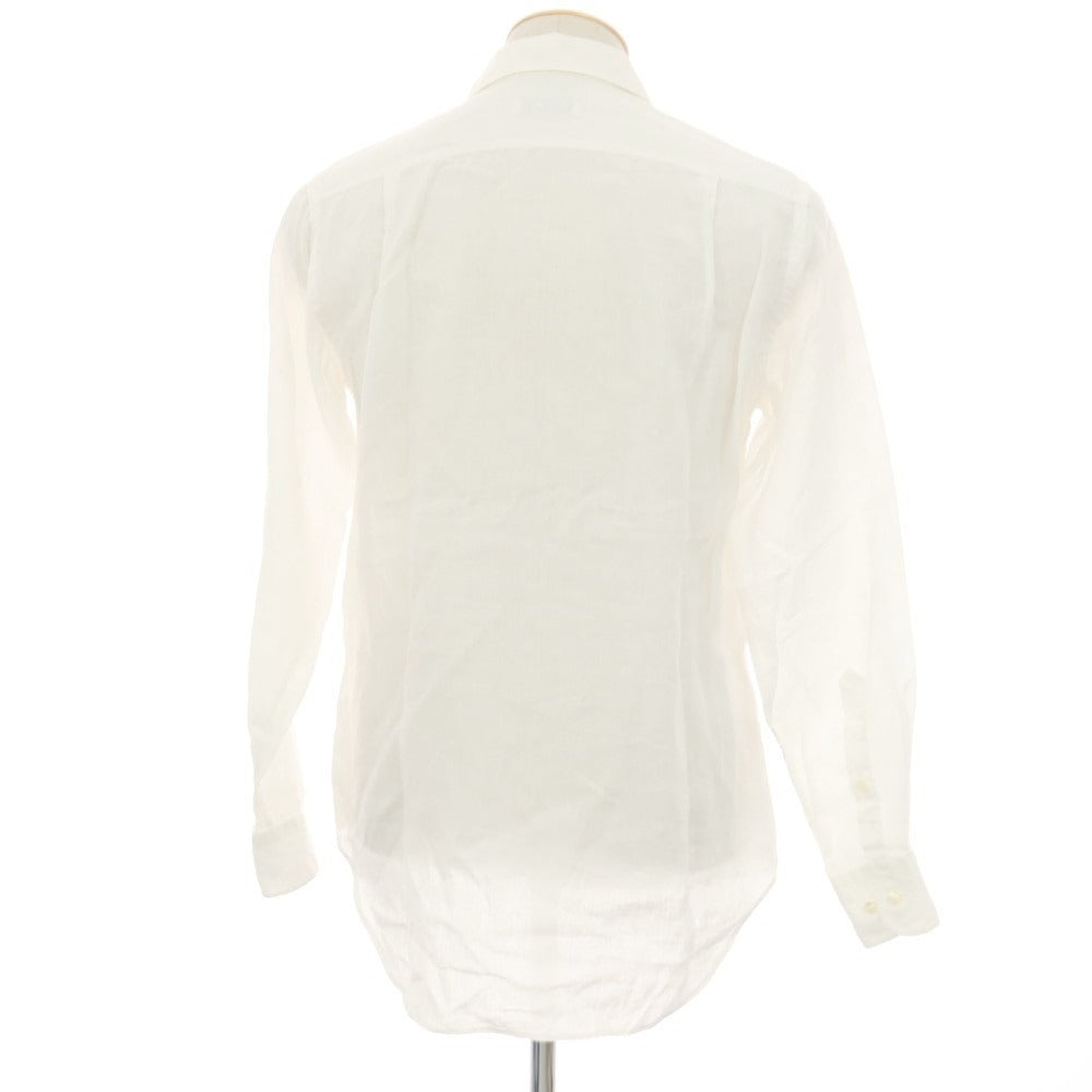 【中古】ロロピアーナ Loro Piana リネン ワンピースカラー カジュアルシャツ ホワイト【サイズXS】【 状態ランクB 】【 メンズ 】