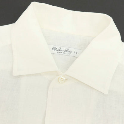 【中古】ロロピアーナ Loro Piana リネン ワンピースカラー カジュアルシャツ ホワイト【サイズXS】【 状態ランクB 】【 メンズ 】