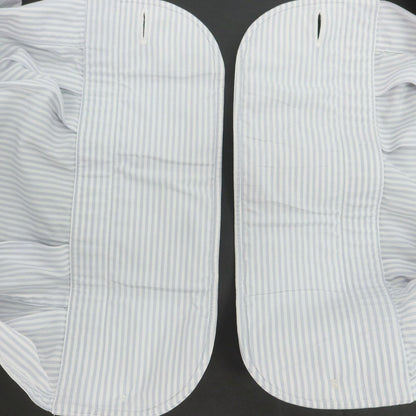 【中古】フライ FRAY STRASBURGO別注 ストライプ ワイドカラー ドレスシャツ グレーxホワイト【 37 】【 状態ランクC 】【 メンズ 】