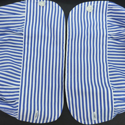 【中古】フライ FRAY コットン ストライプ セミワイドカラー ドレスシャツ ブルーxホワイト【 37 】【 状態ランクB 】【 メンズ 】