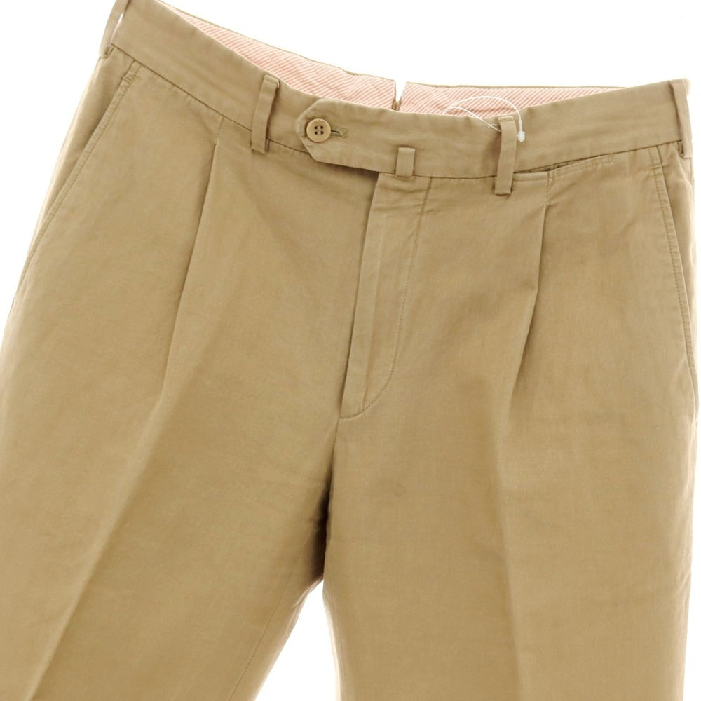 【中古】ロロピアーナ Loro Piana コットン カジュアルスラックスパンツ ダークベージュ【サイズ46】【 状態ランクC 】【 メンズ 】