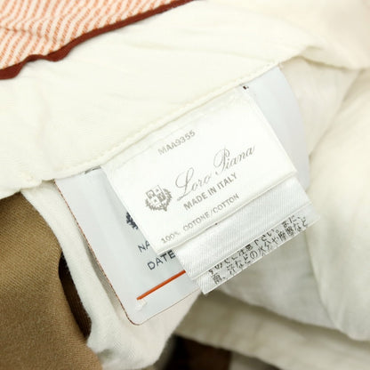 【中古】ロロピアーナ Loro Piana コットン カジュアルスラックスパンツ ダークベージュ【サイズ46】【 状態ランクC 】【 メンズ 】