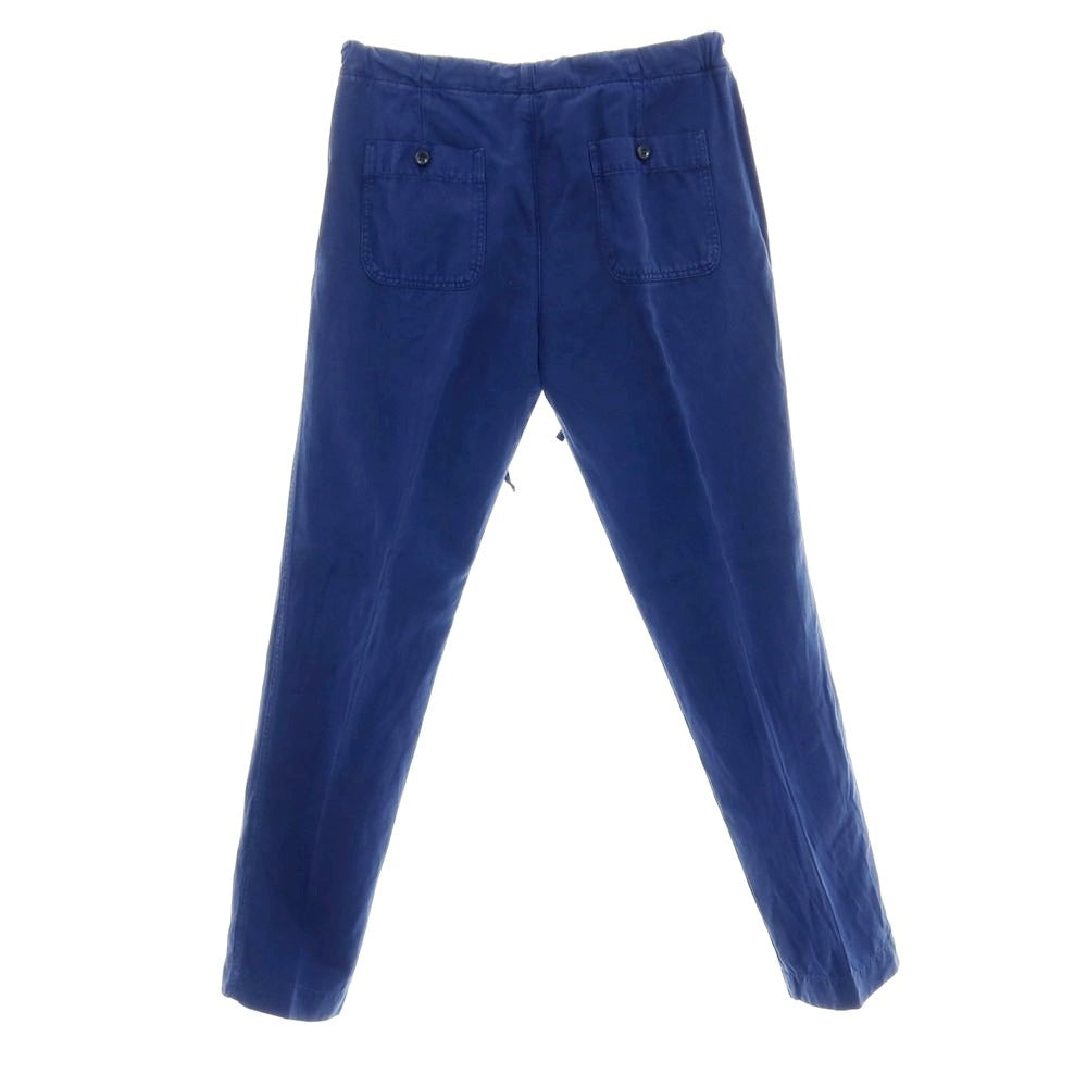 【中古】ロロピアーナ Loro Piana コットンリネン イージーパンツ ネイビーブルー系【サイズS】【 状態ランクC 】【 メンズ 】