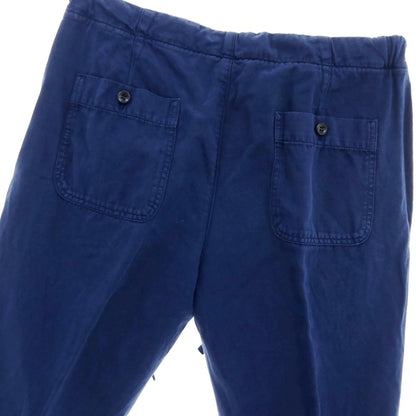 【中古】ロロピアーナ Loro Piana コットンリネン イージーパンツ ネイビーブルー系【サイズS】【 状態ランクC 】【 メンズ 】