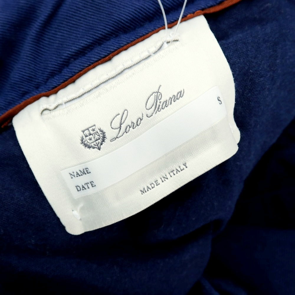【中古】ロロピアーナ Loro Piana コットンリネン イージーパンツ ネイビーブルー系【サイズS】【 状態ランクC 】【 メンズ 】