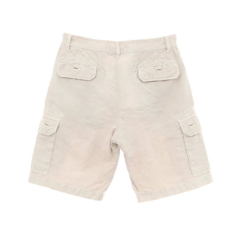 【中古】ロロピアーナ Loro Piana コットンリネン カーゴショートパンツ ライトベージュ【サイズ46】【 状態ランクC 】【 メンズ 】