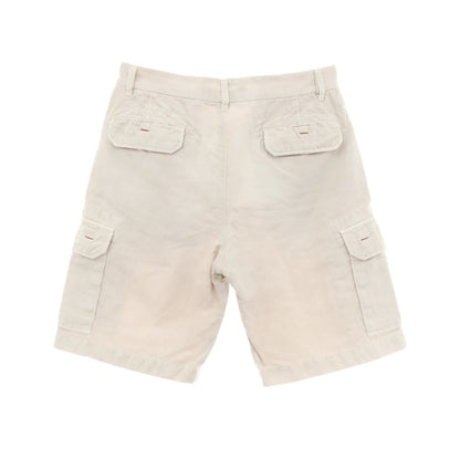 【中古】ロロピアーナ Loro Piana コットンリネン カーゴショートパンツ ライトベージュ【サイズ46】【 状態ランクC 】【 メンズ 】