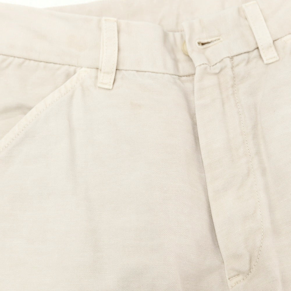 【中古】ロロピアーナ Loro Piana コットンリネン カーゴショートパンツ ライトベージュ【サイズ46】【 状態ランクC 】【 メンズ 】