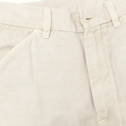 【中古】ロロピアーナ Loro Piana コットンリネン カーゴショートパンツ ライトベージュ【サイズ46】【 状態ランクC 】【 メンズ 】