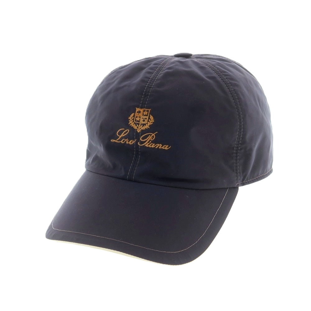 【中古】ロロピアーナ Loro Piana ポリエステルポリウレタン ベースボールキャップ ネイビー【 状態ランクC 】【 メンズ 】