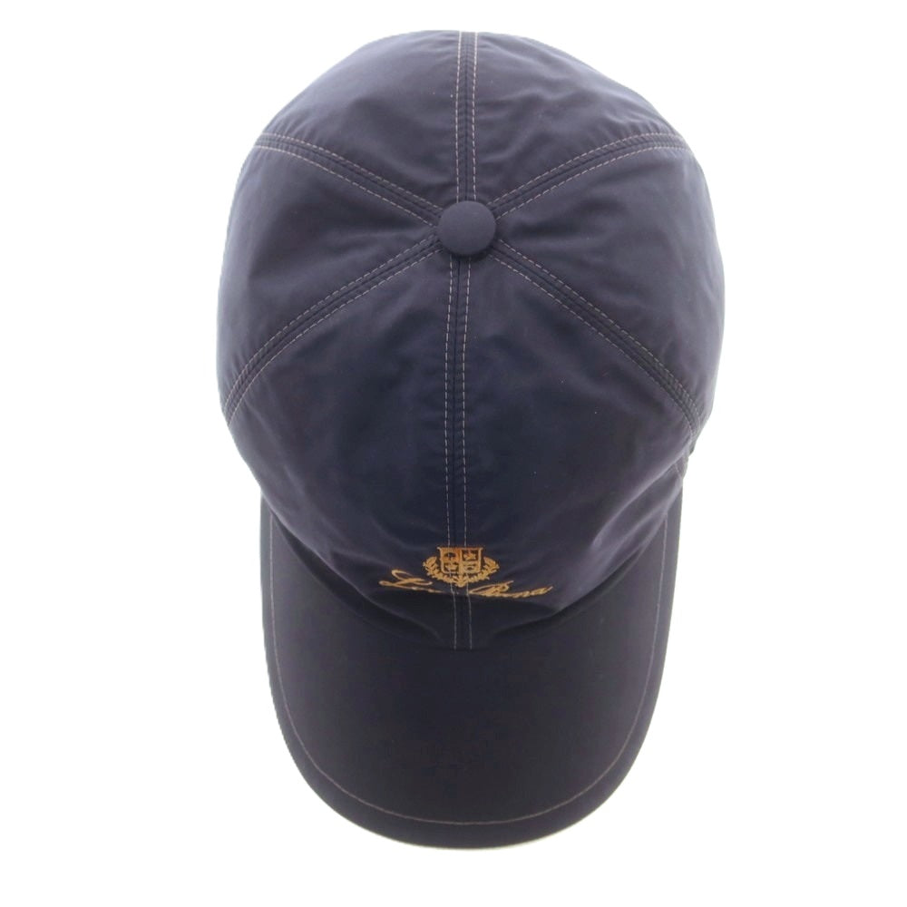 【中古】ロロピアーナ Loro Piana ポリエステルポリウレタン ベースボールキャップ ネイビー【 状態ランクC 】【 メンズ 】