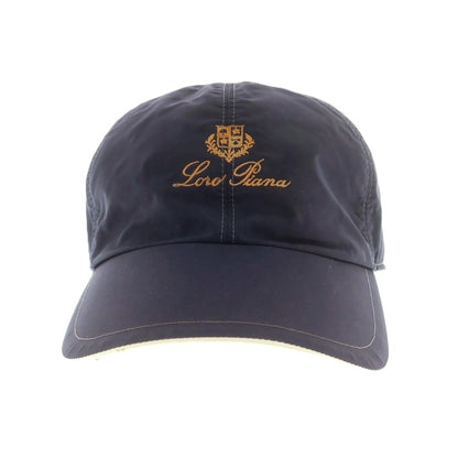 【中古】ロロピアーナ Loro Piana ポリエステルポリウレタン ベースボールキャップ ネイビー【 状態ランクC 】【 メンズ 】