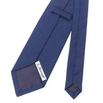 【中古】マリネッラ E.MARINELLA シルク 無地ネクタイ ネイビー【 状態ランクB 】【 メンズ 】
