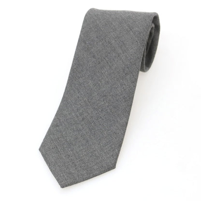 【中古】ステファノ ビジ stefano bigi ウール 無地ネクタイ グレー【 状態ランクA 】【 メンズ 】