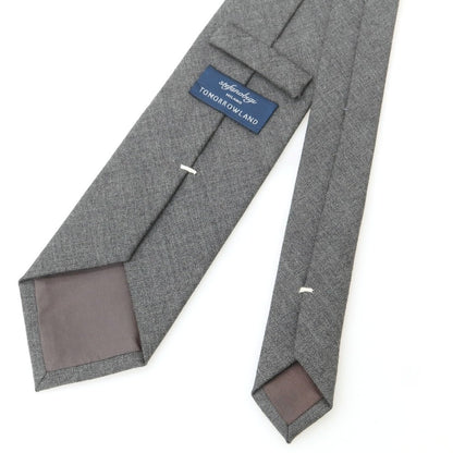 【中古】ステファノ ビジ stefano bigi ウール 無地ネクタイ グレー【 状態ランクA 】【 メンズ 】