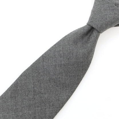 【中古】ステファノ ビジ stefano bigi ウール 無地ネクタイ グレー【 状態ランクA 】【 メンズ 】