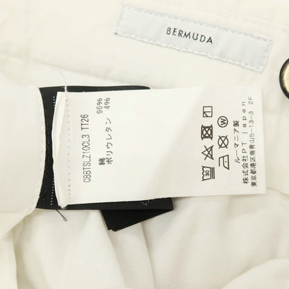 【中古】ピーティートリノ PT TORINO BERMUDA ストレッチ コットン ショートパンツ ホワイト【サイズ44】【 状態ランクB 】【 メンズ 】
