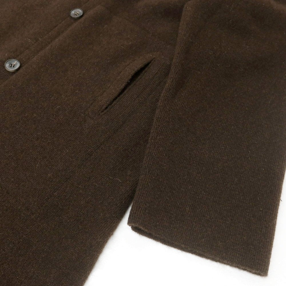 【中古】【未使用】ノマット Nomat 2025年秋冬 カシミヤ ダブルブレストニットコート ダークブラウン【 2 】【 状態ランクS 】【 メンズ 】