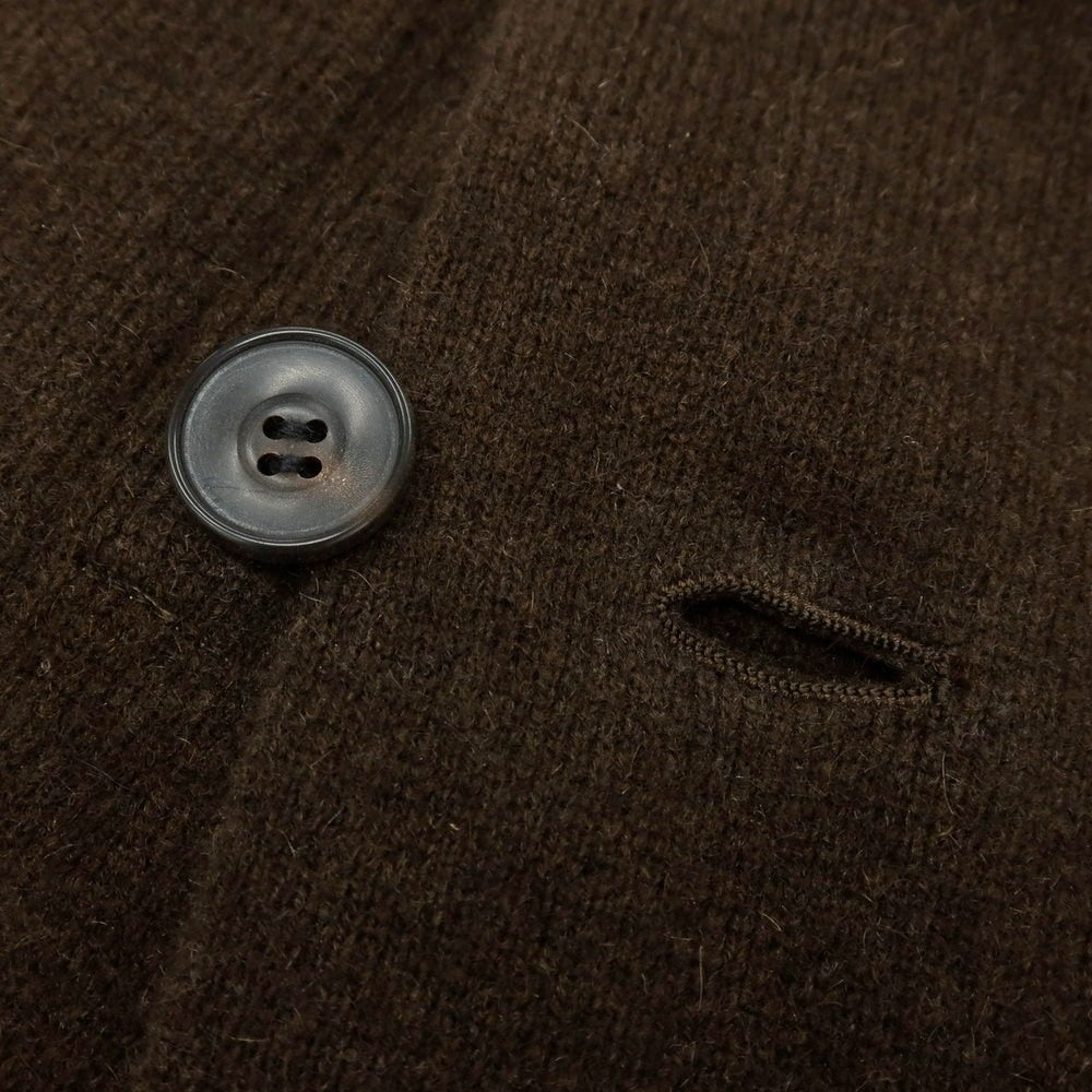 【中古】【未使用】ノマット Nomat 2025年秋冬 カシミヤ ダブルブレストニットコート ダークブラウン【 2 】【 状態ランクS 】【 メンズ 】