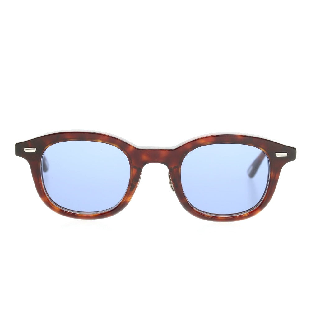 【中古】ユウイチ トヤマ YUICHI TOYAMA :5 BASTILLE セルフレーム ウエリントン サングラス ブラウンxブルー系【サイズ46□25 148】【 状態ランクA 】【 メンズ 】