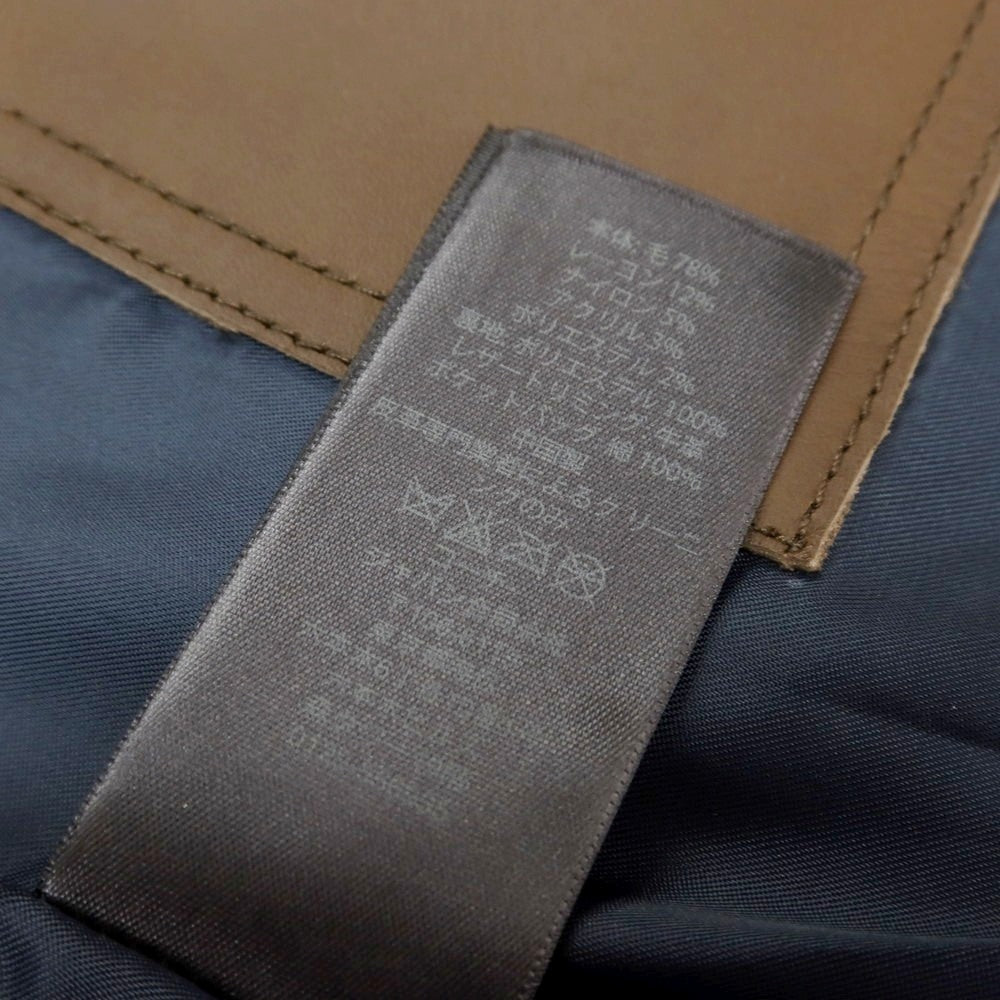 【中古】コーチ COACH ウールレーヨンナイロンアクリルポリエステル ダッフルコート ダークネイビー【サイズXS】【 状態ランクB 】【 メンズ 】 [DPD]