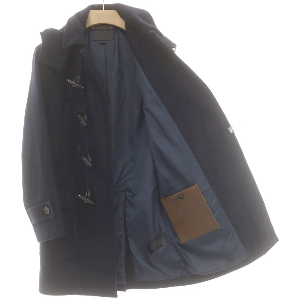 【中古】コーチ COACH ウールレーヨンナイロンアクリルポリエステル ダッフルコート ダークネイビー【サイズXS】【 状態ランクB 】【 メンズ 】 [DPD]