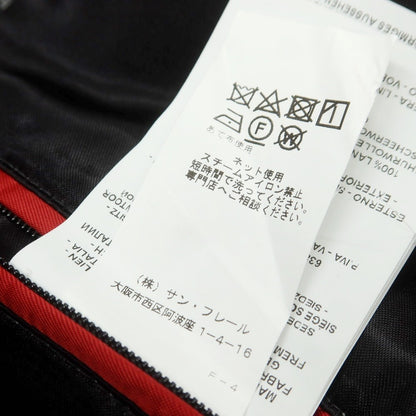 【中古】フェイ FAY ウール グレンチェック 中綿入りライナーベスト付き チェスターフィールドコート ブラックxホワイト【 XS 】【 状態ランクB 】【 メンズ 】