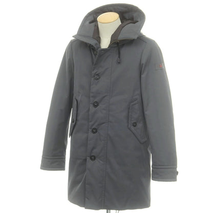 【中古】ピューテリー PEUTEREY ポリエステルコットン フーデッド ダウンコート グレー系【 XS 】【 状態ランクC 】【 メンズ 】